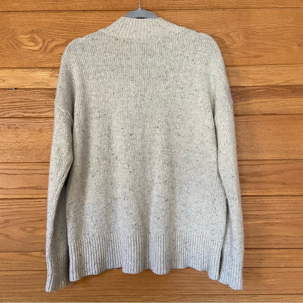 Margaret O'Leary gray mockneck wool alpaca blend sweater - Picture 6 of 8